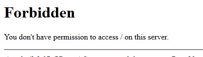 网站403状态